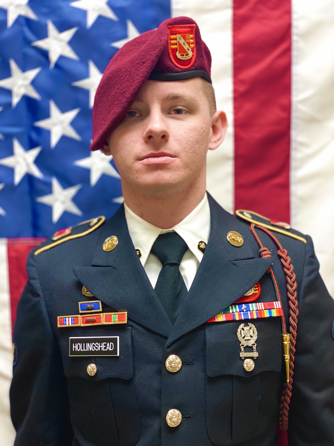 Glynn Hollingshead in U.S. Army service uniform